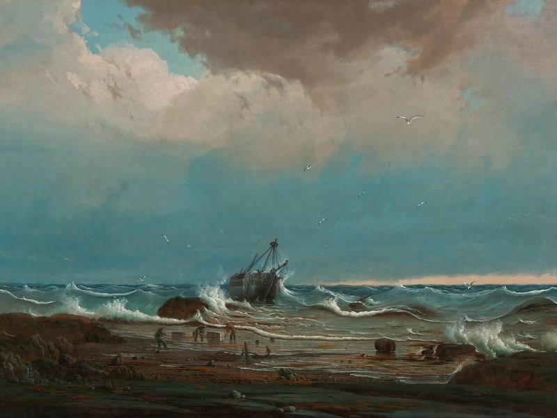 1811-Knud Geelmuyden Bull - Il relitto della HMS George III